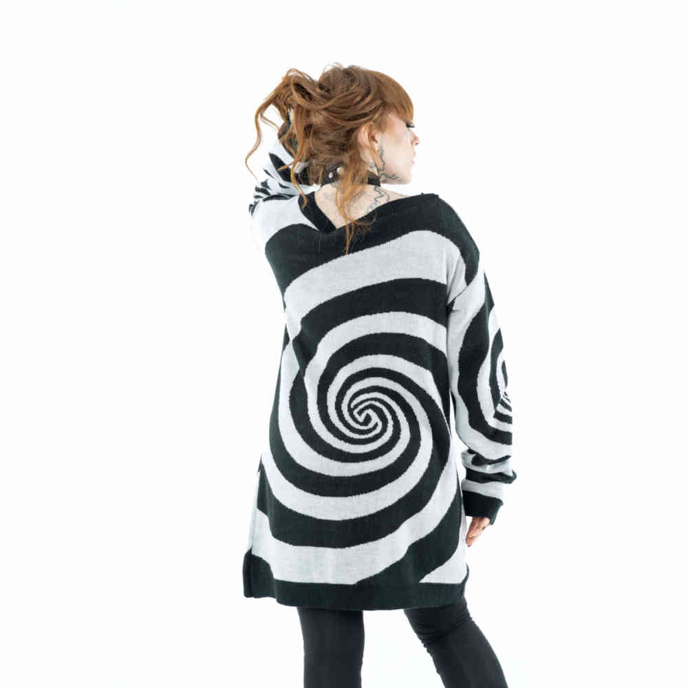 Vixxsin - Hypno Lange cardigan - Zwart/Wit